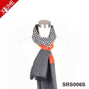 Custom High Quality <strong>Silk</strong> Viscose <strong>Scarves</strong> Wholesale Brushed <strong>Scarf</strong> <strong>Men</strong> - Product Image 2