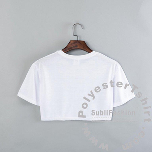 T-Shirt Crop Top da <span class=keywords><strong>Donna</strong></span> in Cotone 100% Molto Morbido Tessuto Pesante 200Gsm Nero Manica Corta - Product Image 6