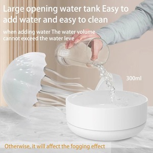 เครื่องเพิ่มความชื้นในอากาศรูปแมงกะพรุน USB เครื่องพ่นไอน้ำกลิ่นหอมเครื่องพ่นหมอกสีสันสดใสการหมุนไฟกลางคืนสำหรับห้องนอน - Product Image 6