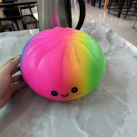 Nouveauté : Jouet Squishy Géant 25 cm en forme de Boulette, Jouet Anti-Stress Doux et Mignon en Forme de Dumpling de Dessin Animé, Jouet Sensoriel en Forme de Boîte à Vapeur