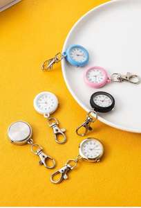 LINDA jam tangan saku wanita populer lucu Suster Fob bros jam tangan saku kuarsa perunggu jam tangan saku pergerakan gantungan kunci jam tangan - Product Image 4