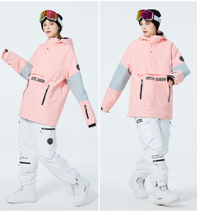 Combinaison de ski deux pièces imperméable pour femmes pour les sports d'hiver <span class=keywords><strong>salopette</strong></span> chaude de <span class=keywords><strong>neige</strong></span> en plein air avec costume de combinaison de <span class=keywords><strong>neige</strong></span> coupe-vent - Product Image 2