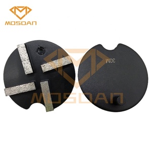 Disco de placa de molienda de diamante JS de 4 pulgadas y 100mm, disco de 4 <span class=keywords><strong>barras</strong></span> con 1 PIN para hormigón de suelo - Product Image 5