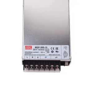 Meanwell MSP-300-15 300W 15V 22A Enclosed Type high Efficiency Single Output AC-DC with PFC Function Medical type power supply
