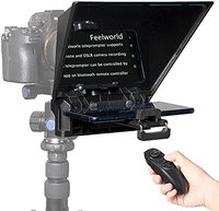 Teleprompter FEELWORLD TP2 Portátil y Ajustable para Tablet, Smartphone, Laptop, Cámara DSLR con Control Remoto