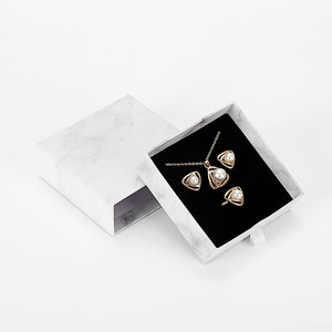 Cajas Personalizadas para Joyería, Anillos, Pulseras, Aretes y Collares, Caja de Regalo de Joyería de Papel Kraft Negro Grueso, Juego de Cajas de Embalaje - Product Image 3