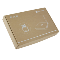 Boîte d'avion en papier kraft ondulé personnalisée de haute qualité et durable de couleur jaune pour l'emballage et la livraison de petits articles de vente au détail