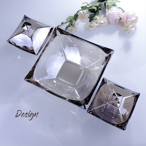 En gros Cristal de luxe En Verre bocal de bonbons avec couvercle - Product Image 4