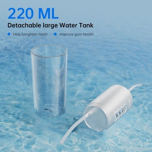 Jet d'eau <span class=keywords><strong>dentaire</strong></span> d'irrigateur oral de Flosser d'eau portatif pour le voyage sans <span class=keywords><strong>fil</strong></span> rechargeable de nettoyage de dents - Product Image 3