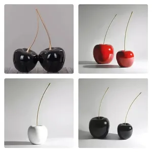 Sculptures de cerises nordiques en résine moderne pour la décoration de bureau - Vente en gros - Product Image 3