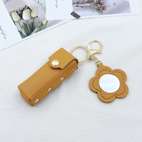 Pochette cosmétique de luxe en cuir pour lèvres, nouveau design personnalisé, pour femmes