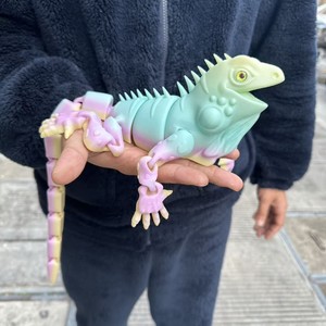 Modèle d'iguane imprimé en 3D Gzyuyou 2026 avec articulations mobiles, décoration créative pour la maison, ornement de bureau - Product Image 5