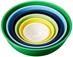 Plastic Mixing Bowls with Lids - 12 Piece Nesting Bowls Set includes 6 Prep Bowls and 6 Lids