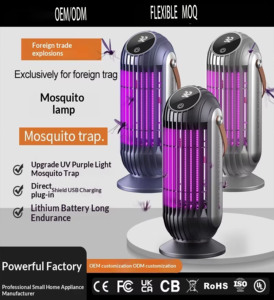 Lampe anti-moustiques électrique à détection de lumière, usage domestique, haute puissance, murale, lumière UV, indice IP33, veilleuse extérieure anti-<span class=keywords><strong>mouches</strong></span> - Product Image 6