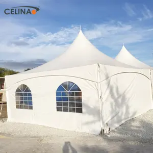 Tenda de casamento flexível de alta qualidade, para festa de casamento, para o ar livre, quadro de alumínio, aluguer de barraca