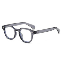 Gafas de Sol de Diseño Retro de Lujo para Mujer, Montura Óptica Cuadrada Pequeña con Remaches, Protección UV400, Bloqueo de Luz Azul