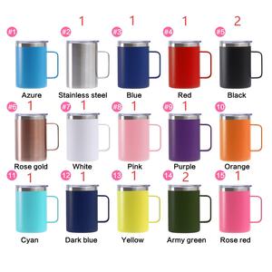 Màu hồng 16oz cốc cà phê biểu tượng tùy chỉnh UV in kim loại cá tính <span class=keywords><strong>Mugs</strong></span> với xử lý chân không sữa cốc cà phê với nắp 480ml ly cốc - Product Image 5