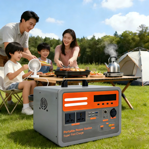Station d'alimentation portable <span class=keywords><strong>LiFePO4</strong></span> 2000Wh avec démarreur de batterie et lampe de poche pour voiture, camping, usage domestique - Port RV, contrôleur MPPT - Product Image 1