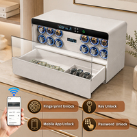 CEQSAFE Perangkat Keras Furnitur Tahan Api Kotak Penyimpanan Jam Tangan 12 Slot dengan Kunci Sidik Jari Kontrol Aplikasi untuk Jam Tangan Mewah