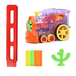 Wholesale Domino Train Blocks Set Building And Stacking Toy Set For Kids