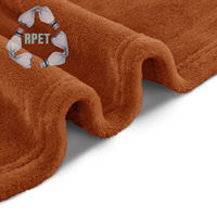 Couverture en polaire RPET certifiée GRS 100 % PET recyclé, couleur unie, durable, pour la décoration intérieure, cadeau promotionnel