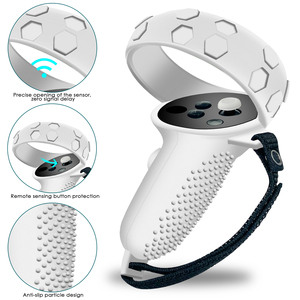 VR Silicone Face Cover VR Shell Touch Controller Grip Cover 7 in 1 Silicone Cover Set for <strong>Meta</strong>/Oculus <strong>Quest</strong> <strong>2</strong> <strong>Accessories</strong> - Product Image 4