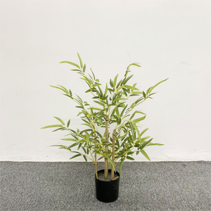 2025 Venta caliente planta verde <span class=keywords><strong>Artificial</strong></span> bambú Gran Decoración de suelo interior tronco Real Faux Bamboo - Product Image 2