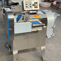 Coupe-oignons commercial multifonctionnel Coupe-légumes Dicer Râpe Julienne Machine 5-en-1 à moteur robuste pour