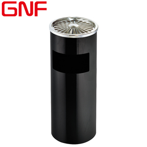 GNF ถังขยะกลมสเตนเลสสตีลพร้อมที่เขี่ยบุหรี่สำหรับล็อบบี้ในร่ม - Product Image 3