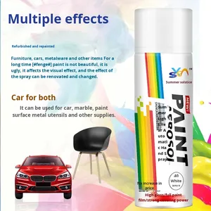 Peinture en aérosol automatique auto-adhésive LUCHAO, rouge vif et <span class=keywords><strong>blanc</strong></span>, revêtement liquide acrylique <span class=keywords><strong>antirouille</strong></span> pour graffitis automobiles - Product Image 2