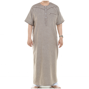 Ropa Islámica para Hombre, Thobe, Vestimenta Musulmana para Hombre, Jubah, <span class=keywords><strong>Galabiya</strong></span>, Boubou, Abaya Árabe - Product Image 6