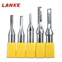 TCT 3-Flute Straight End Mill - Alat Pemotong & Pembuat Alur Kayu CNC, Mata Router untuk Pemotongan Material
