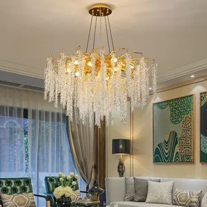 Luxury Villa Living Room Postmodern Chandelier Luxury Designer European Italian Crystal Chandelier Pendant Light