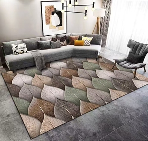 Gambar 3D ukuran besar Turki gaya Amerika karpet ruang tamu pola abstrak Nordik samping tempat tidur lembut Area Tatami karpet mandi dapur - Product Image 6