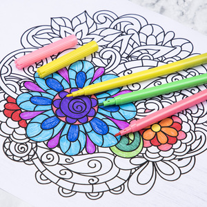 Touchfive — stylo marqueur de <span class=keywords><strong>dessin</strong></span> artistique personnalisé de haute qualité, fournitures de papeterie scolaires, pointe en <span class=keywords><strong>feutre</strong></span>, <span class=keywords><strong>aquarelle</strong></span>, 6/12/18/24 couleurs pour enfants - Product Image 3