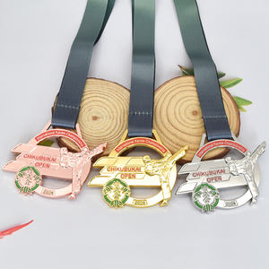 بيع بالجملة تصميم مخصص شعارك الخاص 2D 3D سبائك الزنك الذهب الفضة النحاس ميدالية ميدالية رياضية معدنية - Product Image 4