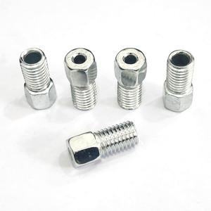 Pernos hexagonales huecos de un metro M4 M6 M8 M12 para transmisión de aceite, piezas automotrices, grado A, acero al carbono 35, zincado azul y blanco - Product Image 1