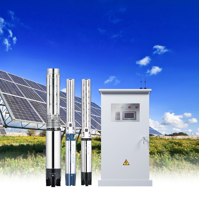 VEICHI Competitive Price 8 Inch Solar Submersible Pump 45kW 60HP Solar Power Pump System for Corn Irrigation