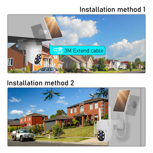 Grosir Full HD Outdoor deteksi gerak Panel surya energi rendah daya jaringan Wifi kamera surya PTZ dengan kartu memori - Product Image 4