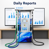 Distributeur de carburant Bluesky pour station-service au Chili - Anti-explosion ATEX 5-55L/min AC220V/380V 50/60Hz Logo personnalisé OEM Vente en gros