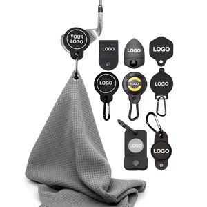 Support de serviette de golf en cuir avec mousqueton et crochet pour tête de club, personnalisable avec logo, pour serviette en microfibre, accessoire pour fers de golf, OEM - Product Image 5