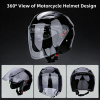 Nouveaux casques de moto ouverts personnalisés en gros 2026 – Casques légers en ABS pour moto
