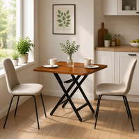 Table à café pliable carrée en bois, gain de place, pour la maison, la cuisine, les petits appartements, la salle à manger, design de meubles compacts