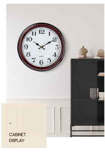 12 Inch Silent Vintage <strong>Wall</strong> <strong>Clocks</strong> for Living Room Home Decor White Retro Plastic Custom <strong>Clocks</strong> <strong>Supplier</strong> - Product Image 5