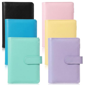 <b>A5</b>/A6 Leather-bound <b>Binder</b> Notebook with Magnetic Closure Thick Inner Pages Student Supplies - Product Image 1