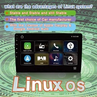 Autoradio 9 pouces avec CarPlay et Android Auto, système Linux, GPS multimédia, autoradio GPS sous licence CarPlay