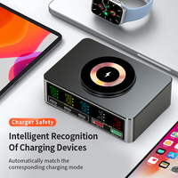 Dernière génération de chargeur sans fil intelligent 140W avec écran d'affichage, station de charge magnétique multifonction intégrée pour tablette