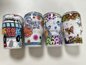 Verres à vin colorés de haute qualité en acier inoxydable, verres à shot, cadeaux souvenirs, décoration intérieure, tasses à eau en acier inoxydable - Product Image 4