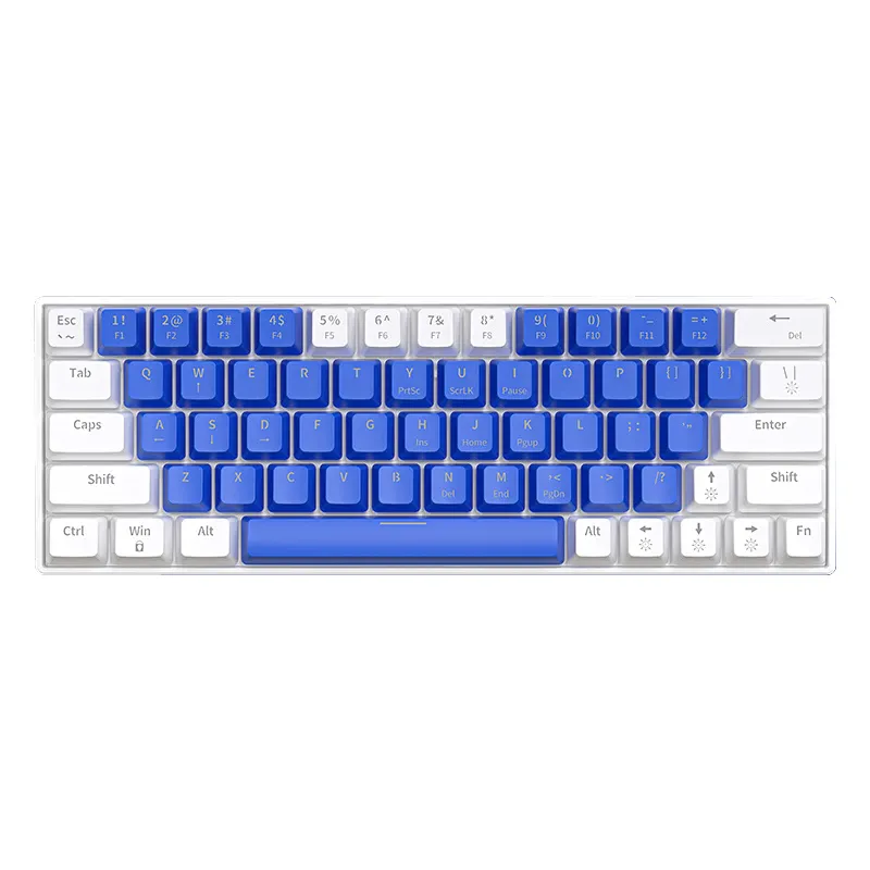 Customized 63-key Wired Gaming switch for backlit mechanical keyboard switches RGB Hot-swappable Mechanical Keyboard