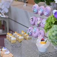 Supports de Présentation en Acrylique pour Mariage, Socles de Buffet, Décorations de Fête, Centres de Table et Fournitures de Décoration